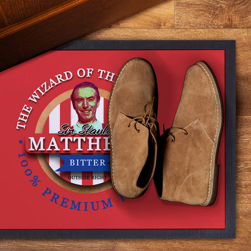Stoke Matthews  - Football Legends - Door Mat -60cm X 40cm