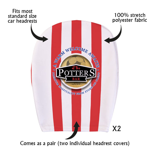Stoke Potters_- Football Legends - Headrest Cover
