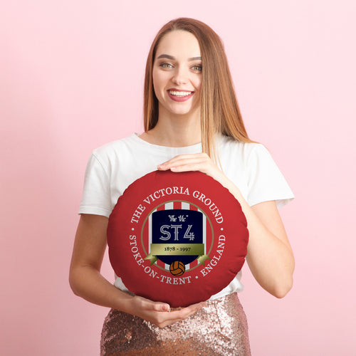 Stoke Victoria - Football Legends - Circle Cushion 14"