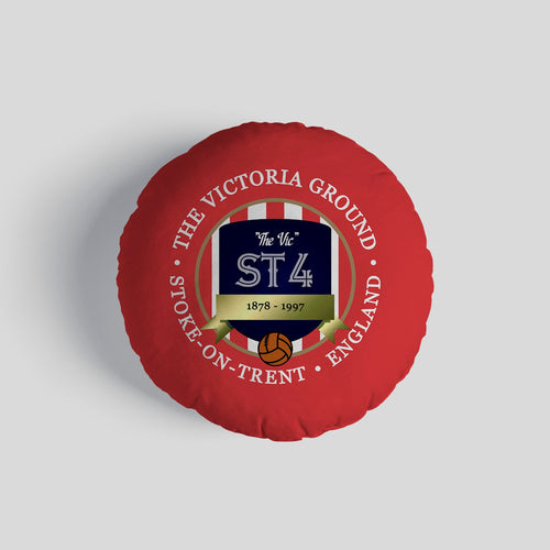 Stoke Victoria - Football Legends - Circle Cushion 14"