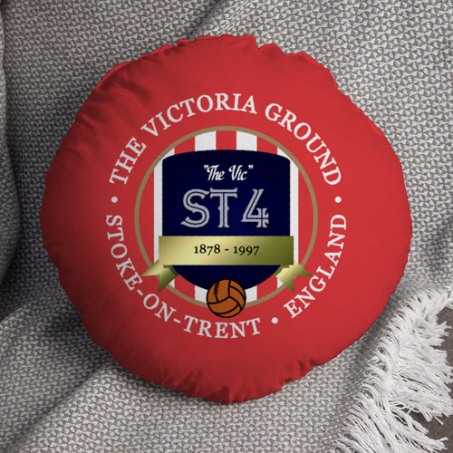 Stoke Victoria - Football Legends - Circle Cushion 14"
