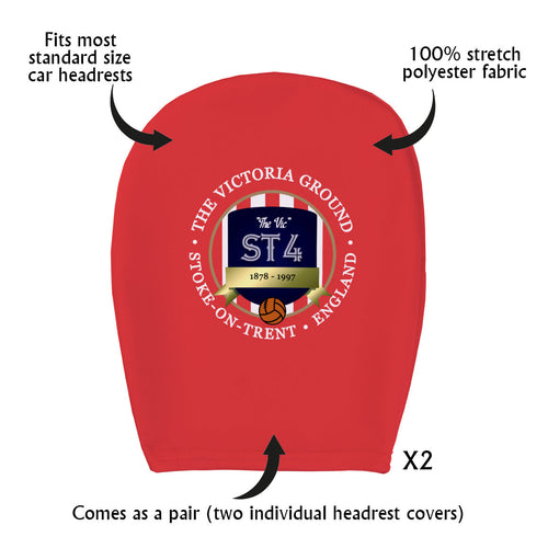 Stoke Victoria - Football Legends - Headrest Cover