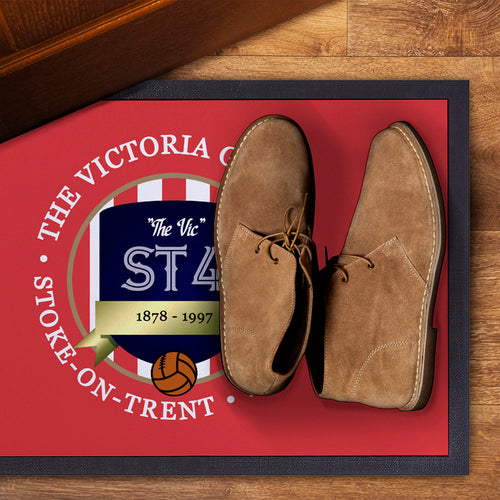 Stoke Victoria  - Football Legends - Door Mat -60cm X 40cm