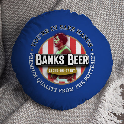 Stoke Victoria Banks- Football Legends - Circle Cushion 14"