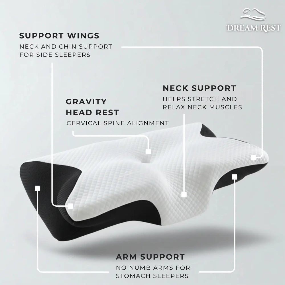 DreamRest™ Ergonomic Memory Foam Pillow