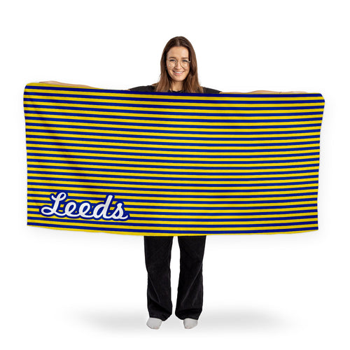 Leeds - Stripes - Microfibre Retro Beach Towel - 150cm x 75cm