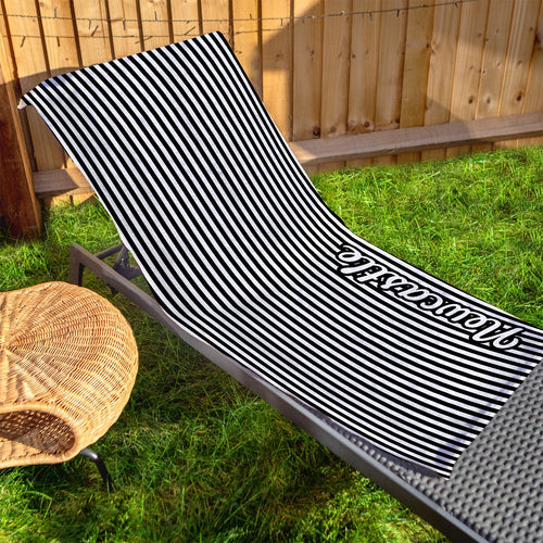 Newcastle - Stripes - Microfibre Retro Beach Towel - 150cm x 75cm