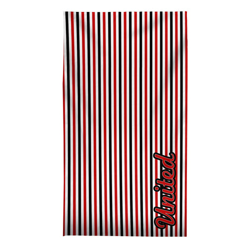 Manchester Red - Stripes - Microfibre Retro Beach Towel - 150cm x 75cm
