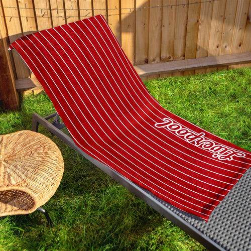 Liverpool - Stripes - Microfibre Retro Beach Towel - 150cm x 75cm