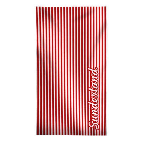 Sunderland - Stripes - Microfibre Retro Beach Towel - 150cm x 75cm