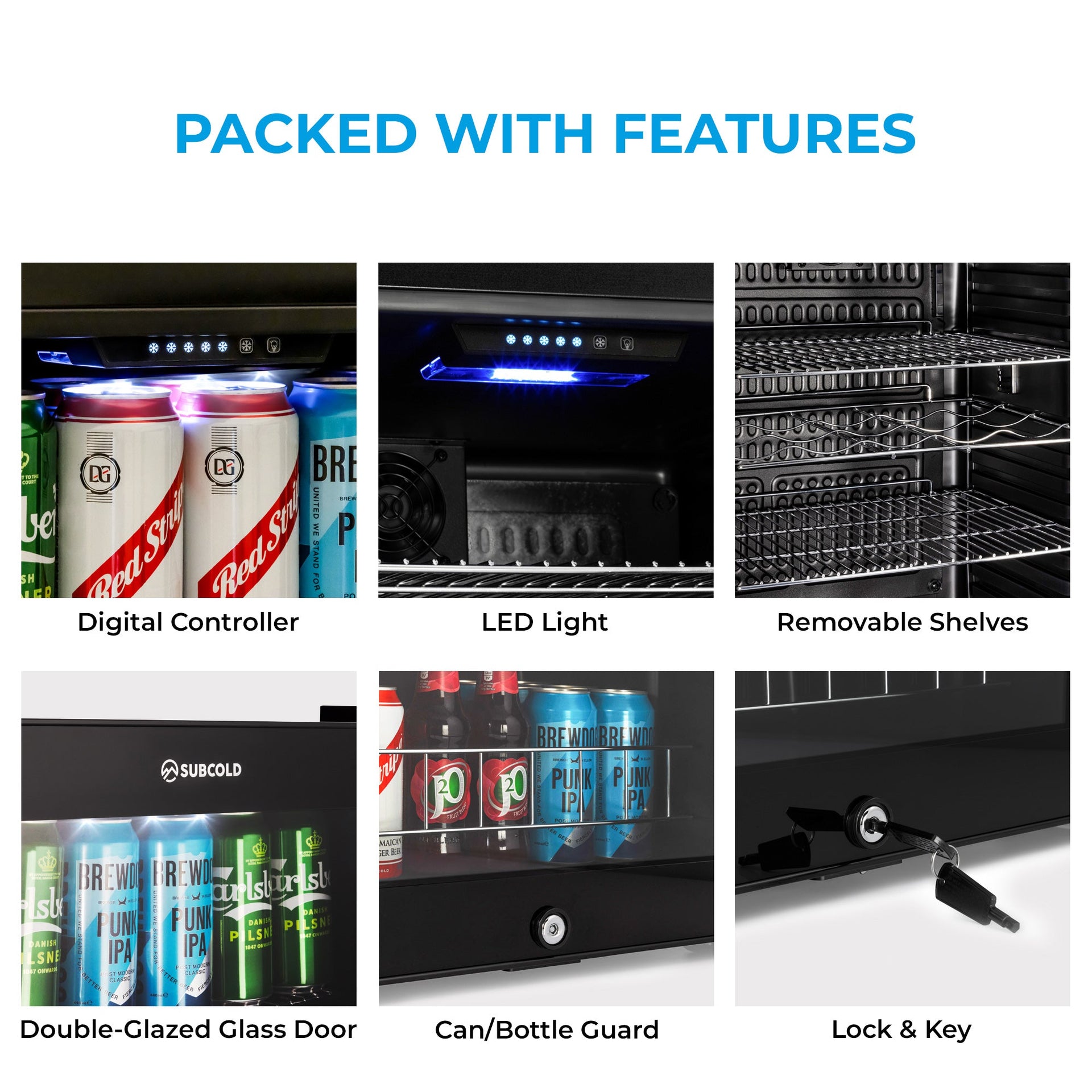 Subcold Ace90 LED Touch Control Beer Fridge