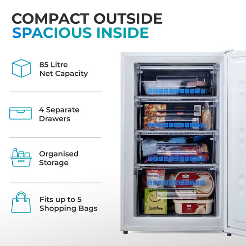 Subcold Eco90F Under Counter Freezer - White