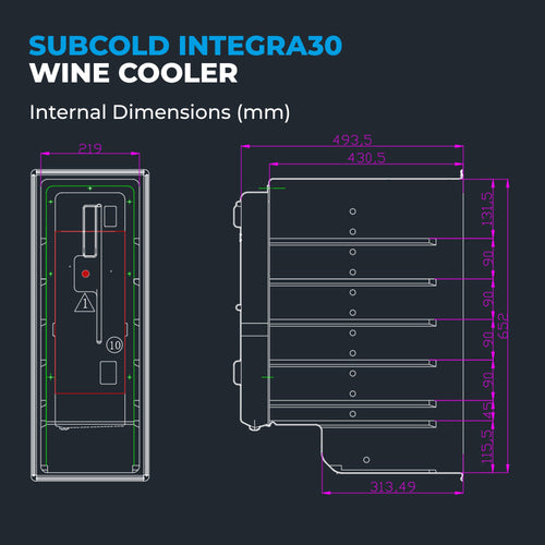 Subcold Integra30 Integrated 2 in 1 Drinks & Wine Cooler