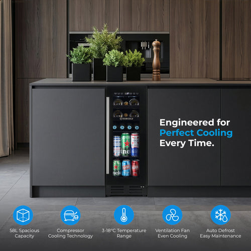 Subcold Integra30 Integrated 2 in 1 Drinks & Wine Cooler