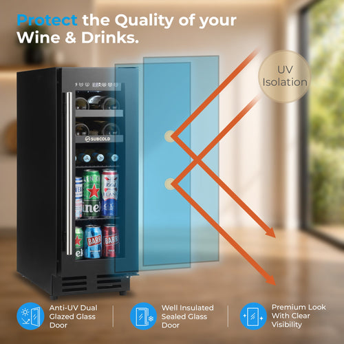 Subcold Integra30 Integrated 2 in 1 Drinks & Wine Cooler