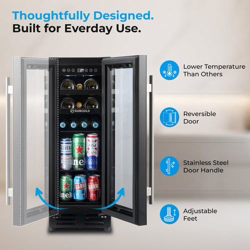 Subcold Integra30 Integrated 2 in 1 Drinks & Wine Cooler