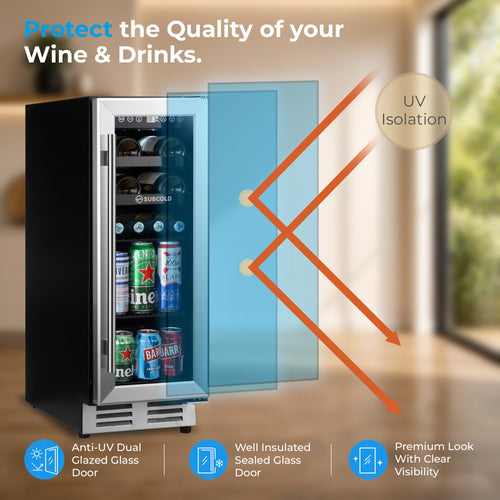 Subcold Integra30 Integrated 2 in 1 Drinks & Wine Cooler