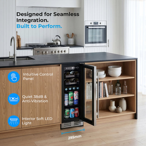 Subcold Integra30 Integrated 2 in 1 Drinks & Wine Cooler