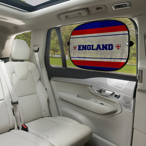 England Stripe - Retro Football Car Sun Shade - Set of 2