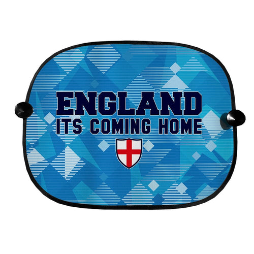 England 1990 3rd Shirt - Retro Football Car Sun Shade - Set of 2