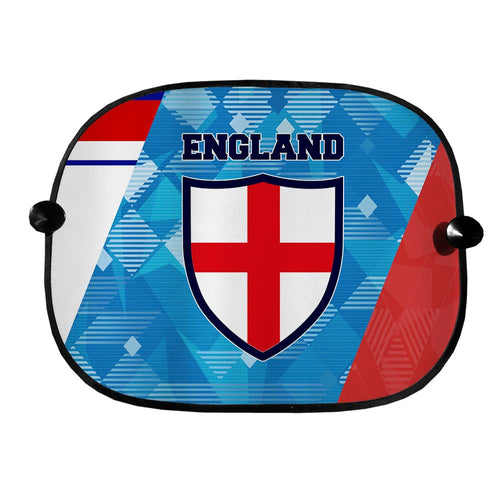 England Printed Patchwork Shirts - Retro Football Car Sun Shade - Set of 2