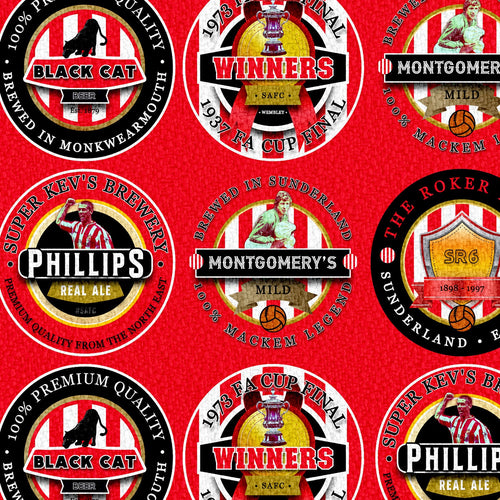 Sunderland - Football Legends - Microfibre Beach Towel - 150cm x 75cm