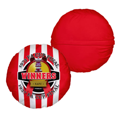 Sunderland FA Cup - Football Legends - Circle Cushion 14"