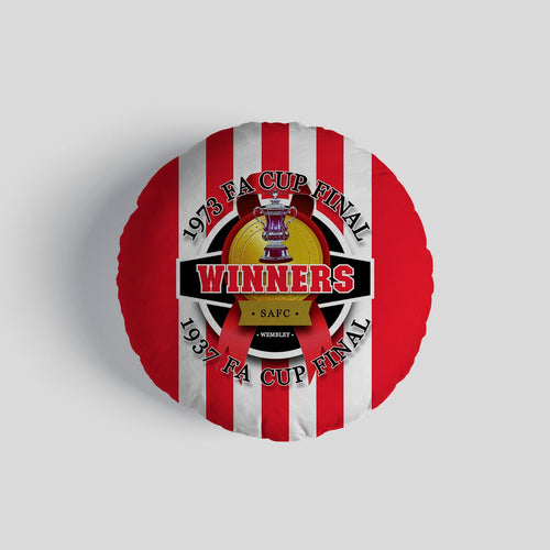 Sunderland FA Cup - Football Legends - Circle Cushion 14"