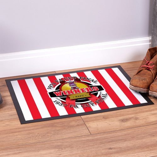 Sunderland FA Cup   - Football Legends - Door Mat -60cm X 40cm