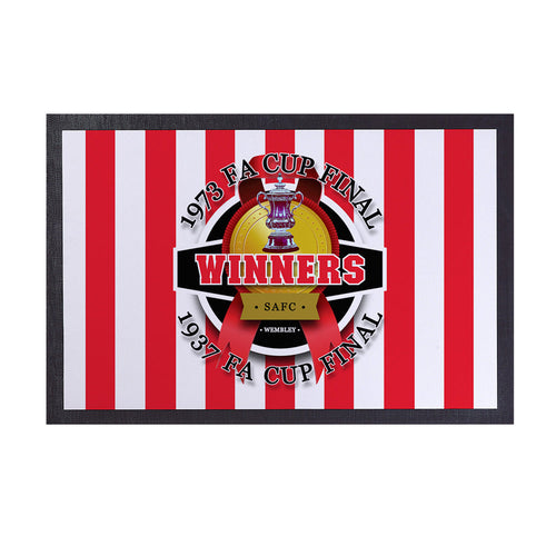 Sunderland FA Cup   - Football Legends - Door Mat -60cm X 40cm