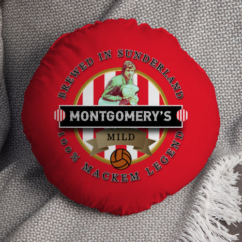 Sunderland Montgomery - Football Legends - Circle Cushion 14"