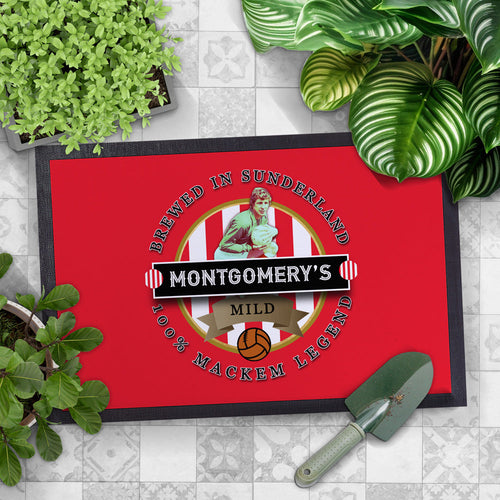 Sunderland Montgomery  - Football Legends - Door Mat -60cm X 40cm
