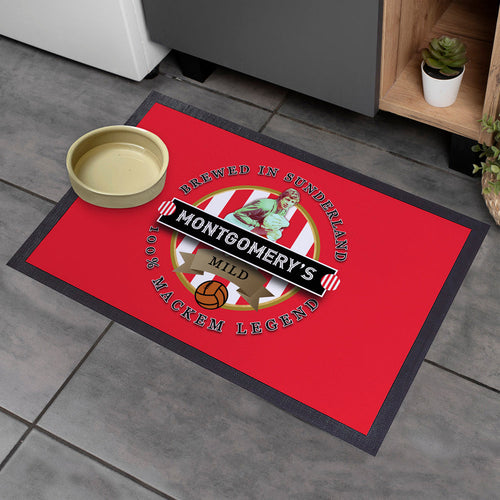 Sunderland Montgomery  - Football Legends - Door Mat -60cm X 40cm