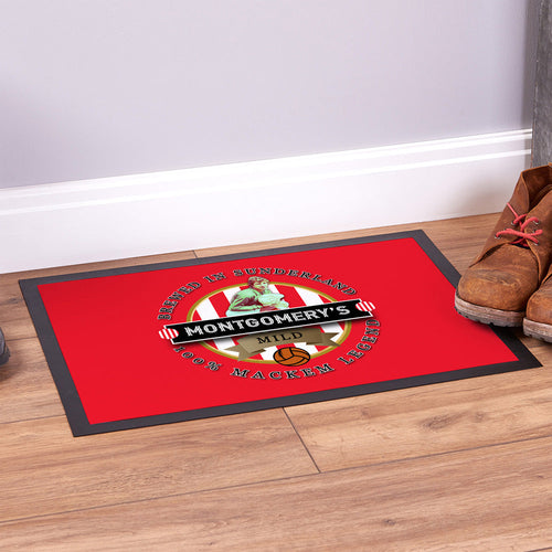 Sunderland Montgomery  - Football Legends - Door Mat -60cm X 40cm