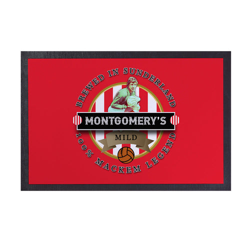 Sunderland Montgomery  - Football Legends - Door Mat -60cm X 40cm