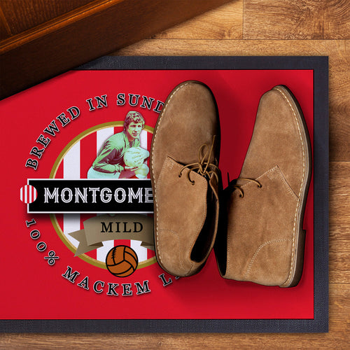 Sunderland Montgomery  - Football Legends - Door Mat -60cm X 40cm