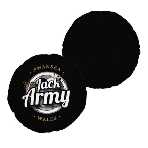 Swansea Jack Army - Football Legends - Circle Cushion 14"