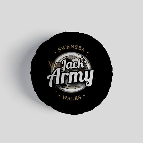 Swansea Jack Army - Football Legends - Circle Cushion 14"