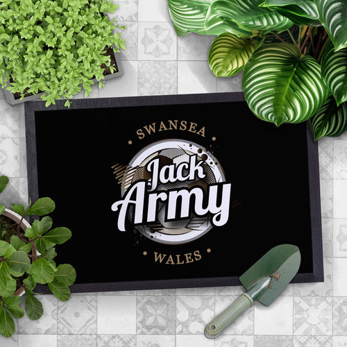 Swansea Jack Army  - Football Legends - Door Mat -60cm X 40cm