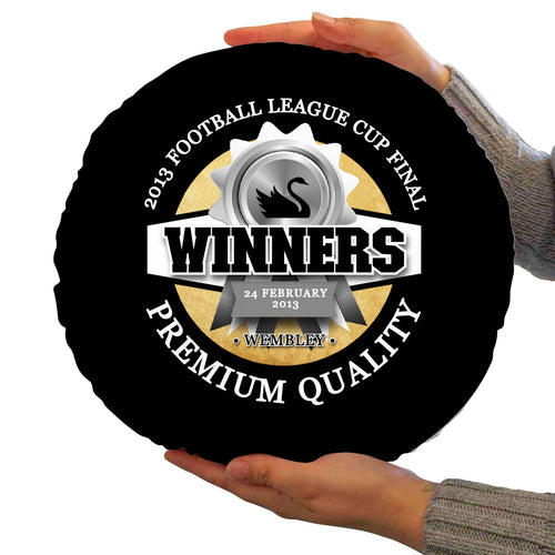 Swansea League Cup - Football Legends - Circle Cushion 14"