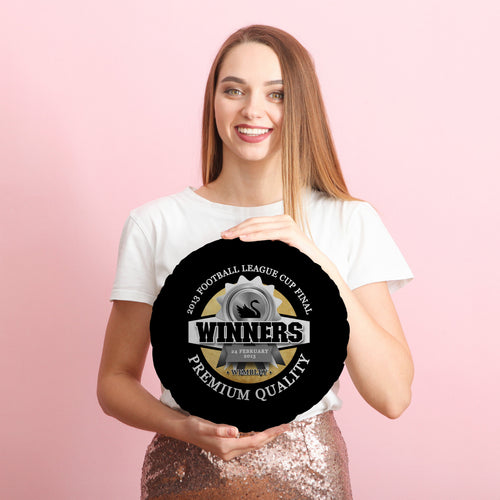 Swansea League Cup - Football Legends - Circle Cushion 14"
