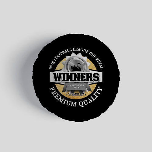 Swansea League Cup - Football Legends - Circle Cushion 14"