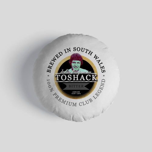 Swansea Toshack - Football Legends - Circle Cushion 14"