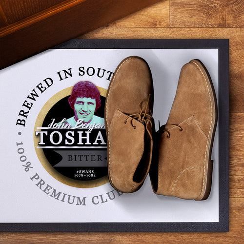 Swansea Toshack  - Football Legends - Door Mat -60cm X 40cm