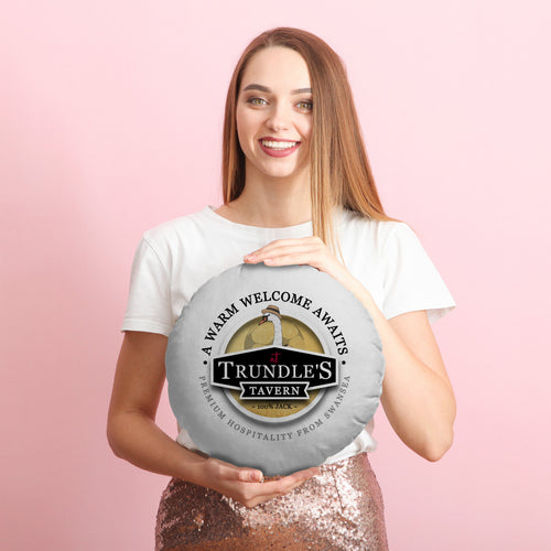 Swansea Trundle - Football Legends - Circle Cushion 14"