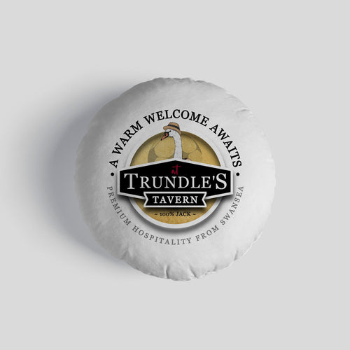 Swansea Trundle - Football Legends - Circle Cushion 14"
