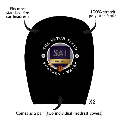 Swansea Vetch - Football Legends - Headrest Cover