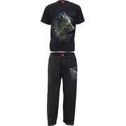 CELTIC WOLF - 4pc Mens Gothic Pyjama Set