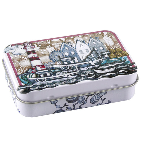 FISHING VILLAGE MINI RECTANGULAR TIN