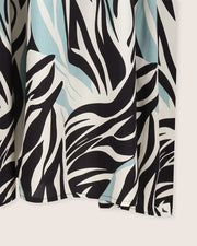 Zuri Multicolour Zebra Twirl Print Multifunctional Maxi Skirt